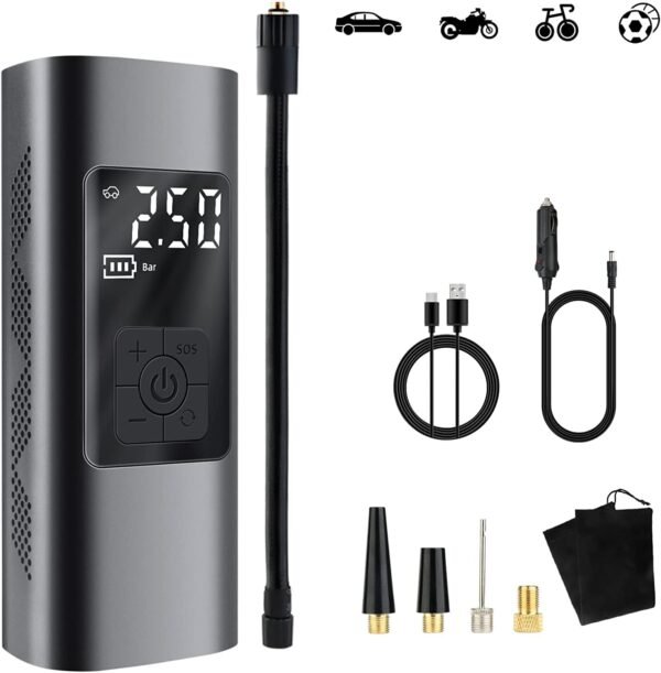 Multi-Function Portable Tire Inflator – Quick & Smart Car Air Compressor - Image 2