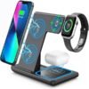3-in-1 Foldable Wireless Charging Station – Fast 15W Charger for Phone, Watch & Earbuds - Thumbnail Image 1
