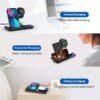 3-in-1 Foldable Wireless Charging Station – Fast 15W Charger for Phone, Watch & Earbuds - Thumbnail Image 5