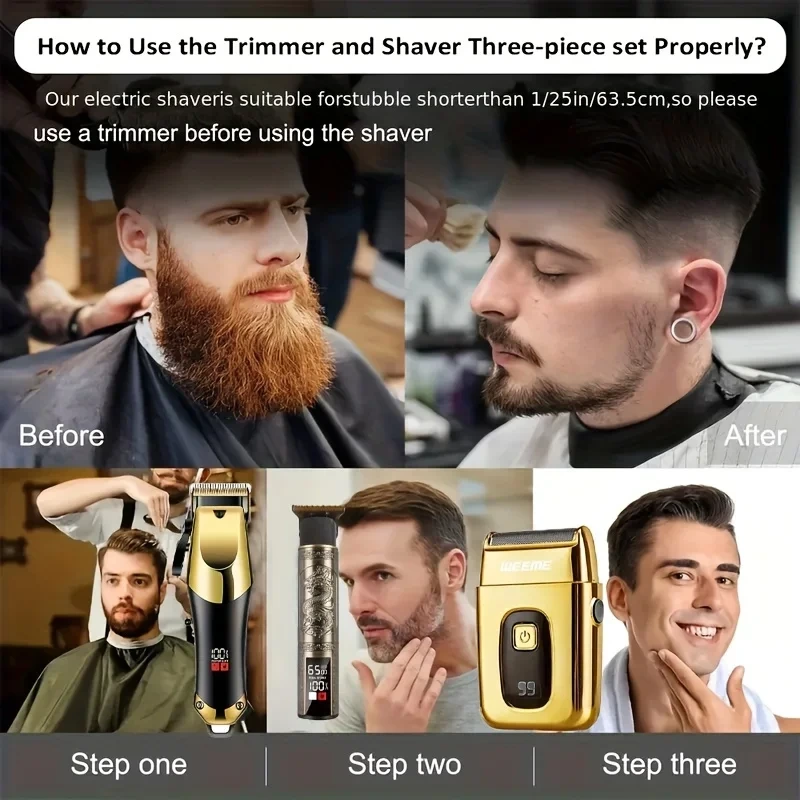 Men's Hair Clippers Trimmers Set - Image 3