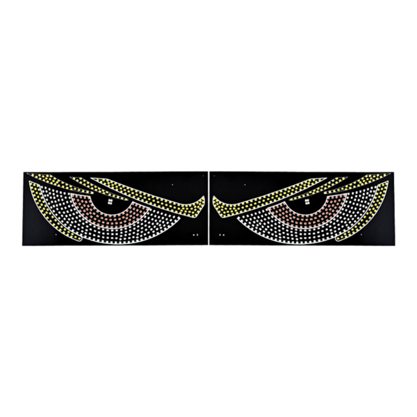 LED Demon Eyes Car Display – Interactive Winking Eyes Animation Panel for Windshield & Rear Window Decoration - Image 3