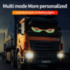 LED Demon Eyes Car Display – Interactive Winking Eyes Animation Panel for Windshield & Rear Window Decoration - Thumbnail Image 5
