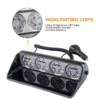16 LED Car Strobe Light – High‑Visibility Emergency & Warning Flash - Thumbnail Image 3