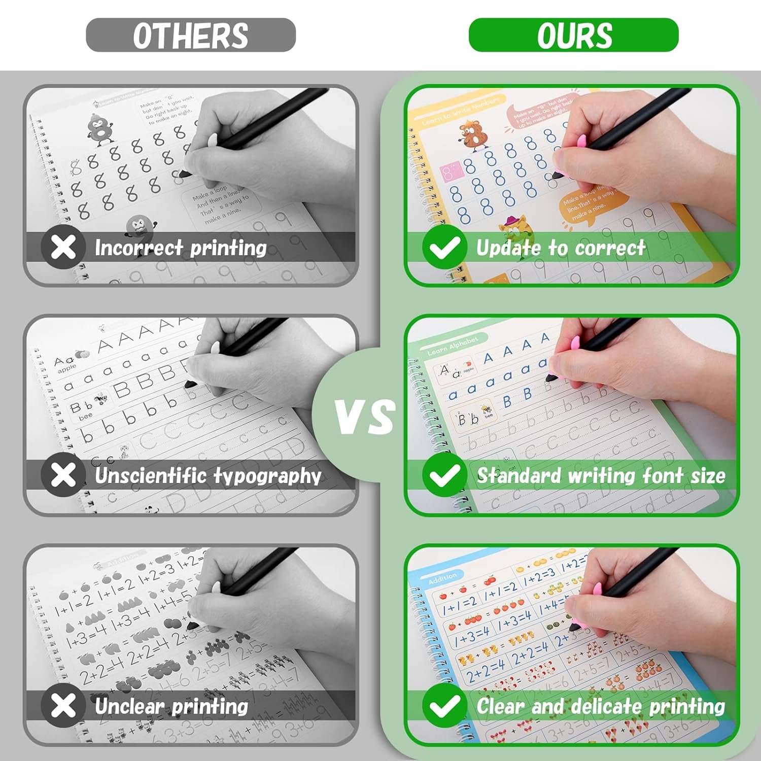 Magic Writing Copybook for Kids – Reusable Learning Set - Image 5