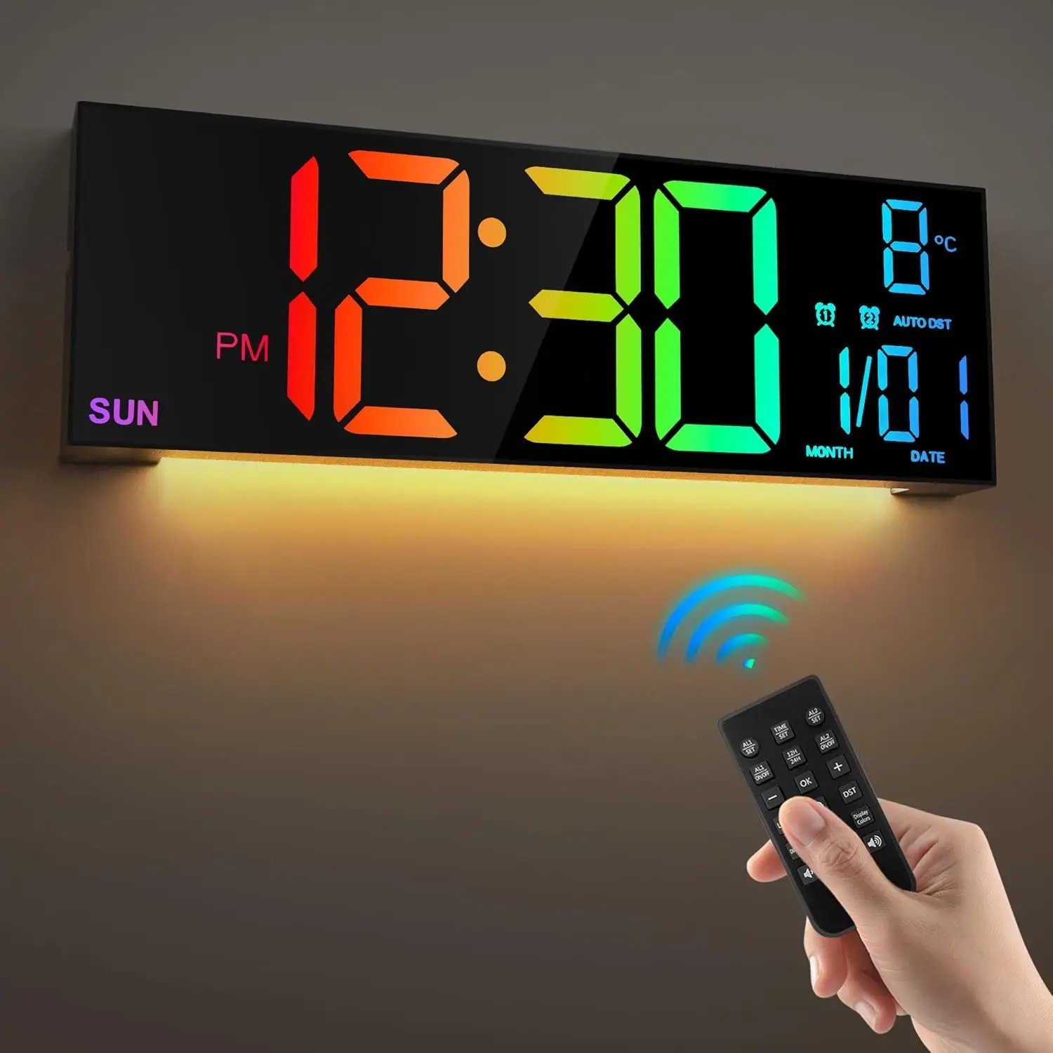 Large Modern Wall Clock – Remote Controlled! - Image 1
