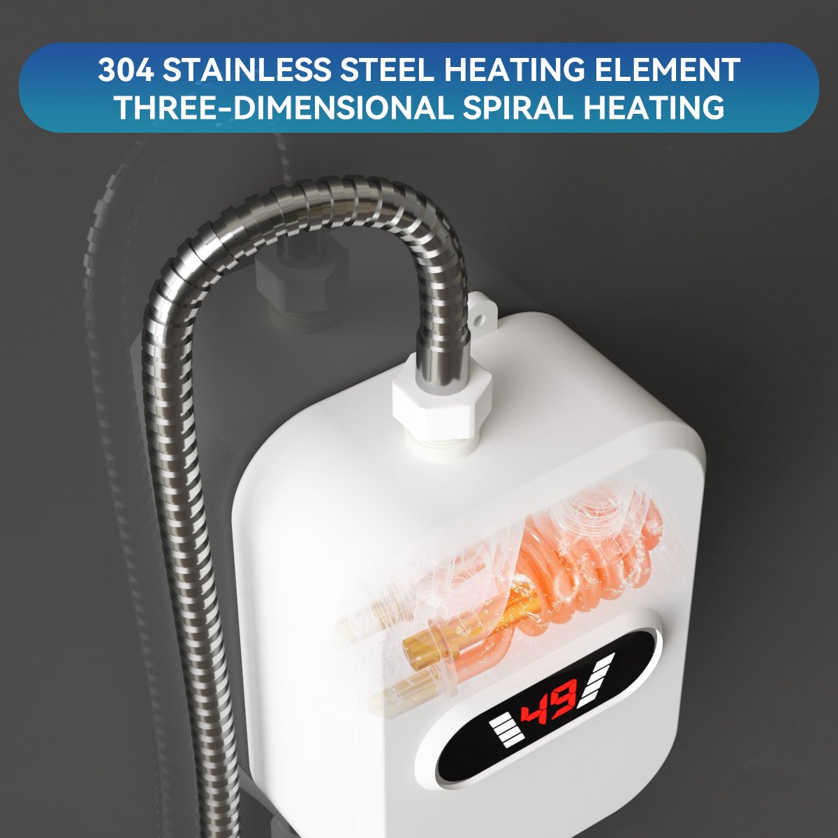 Mini Instant Electric Water Heater – 3.5kW LED, Tankless & Waterproof - Image 4