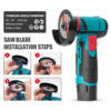 Mini Cordless Electric Chainsaw 12V - Thumbnail Image 2