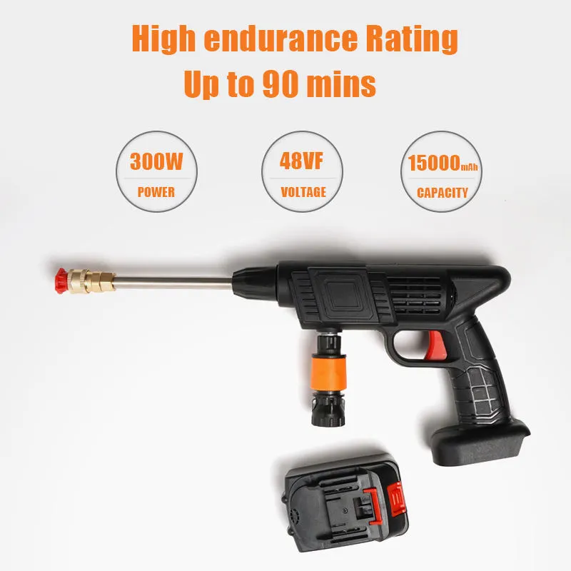 Rechargeable Multi-function High Pressure Portable Car Washing Gun - Image 4