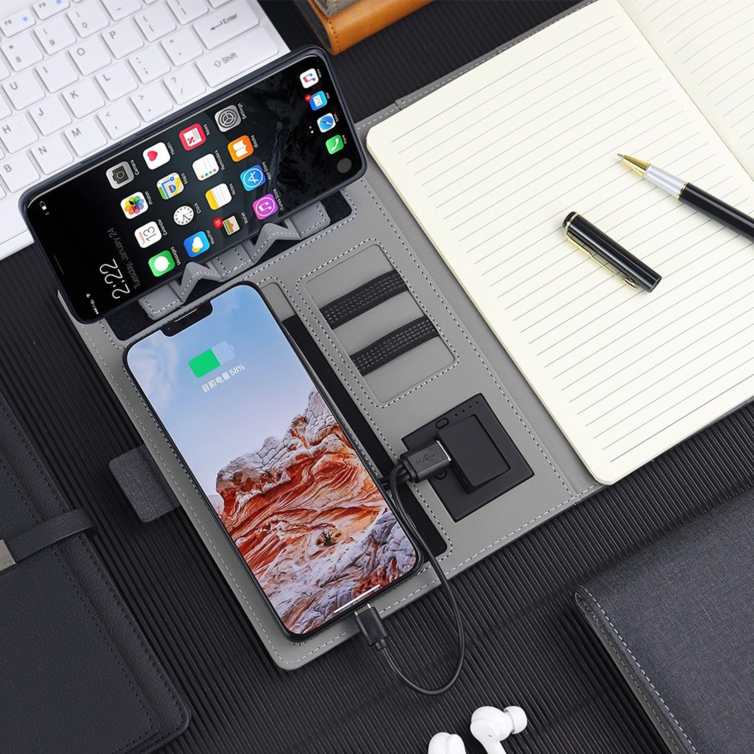 Wireless Charging Smart Business Notebook - Image 2