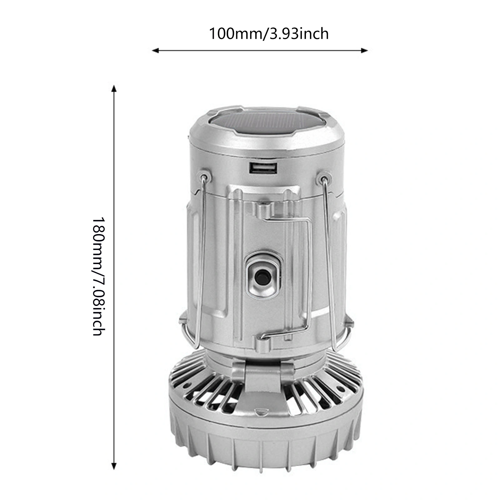 Portable solar camping light with fan and mobile phone charging - Image 6