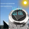 Portable solar camping light with fan and mobile phone charging - Thumbnail Image 3