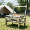 Foldable Stainless Steel Charcoal Barbecue Grill - Thumbnail Image 2