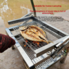 Foldable Stainless Steel Charcoal Barbecue Grill - Thumbnail Image 3
