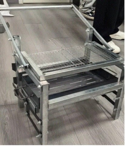 Foldable Stainless Steel Charcoal Barbecue Grill - Image 1