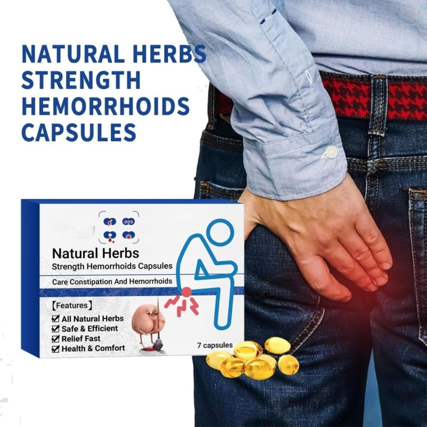 Natural Herbal Strength Hemorrhoids Capsules, Natural Hemorrhoids Relief Capsules - Image 8