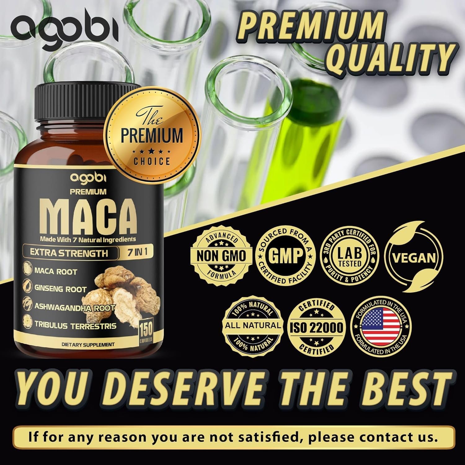 Natgrown Organic Maca Root Powder Capsules - Image 1
